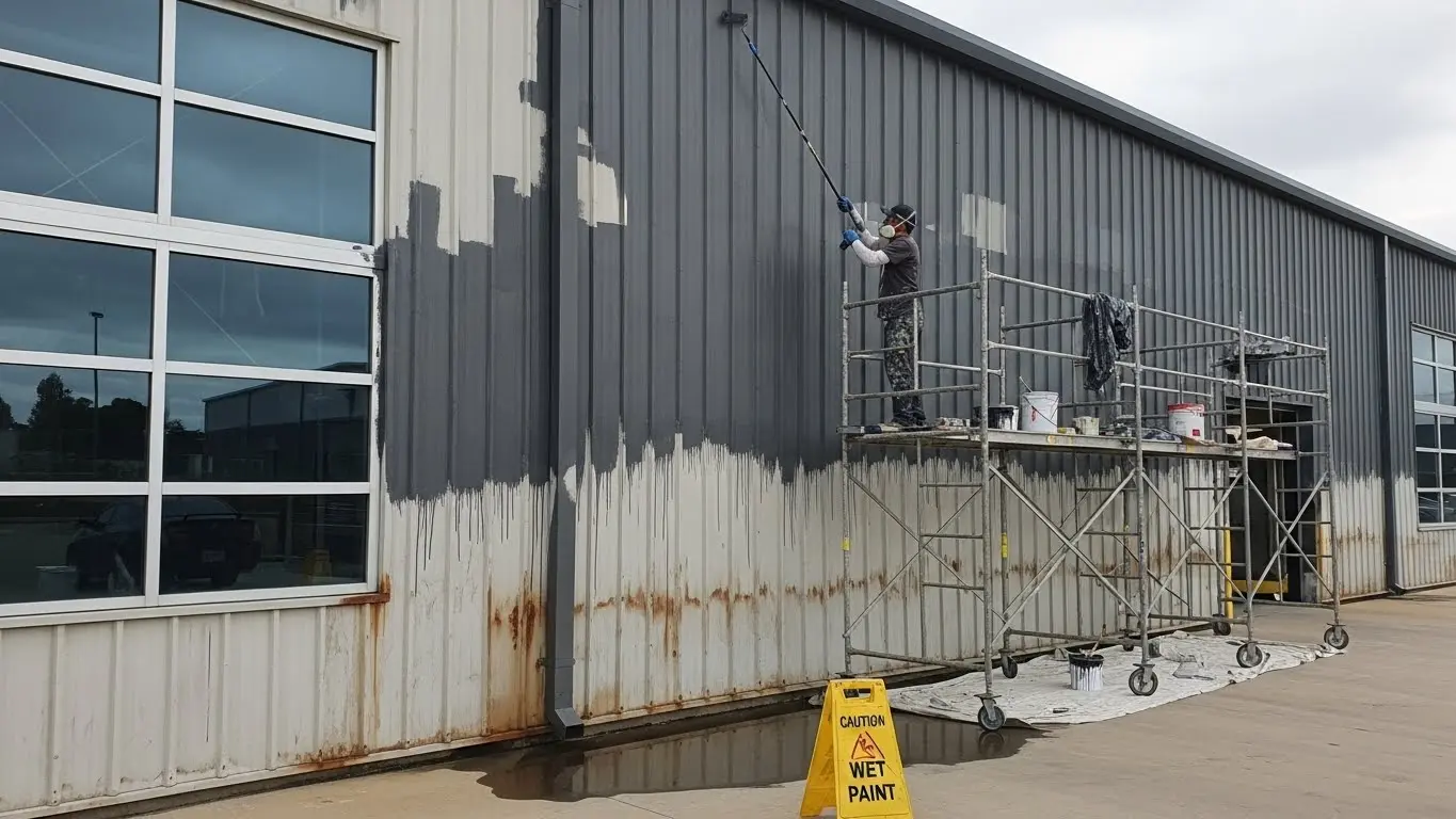 Exterior Metal Painting
