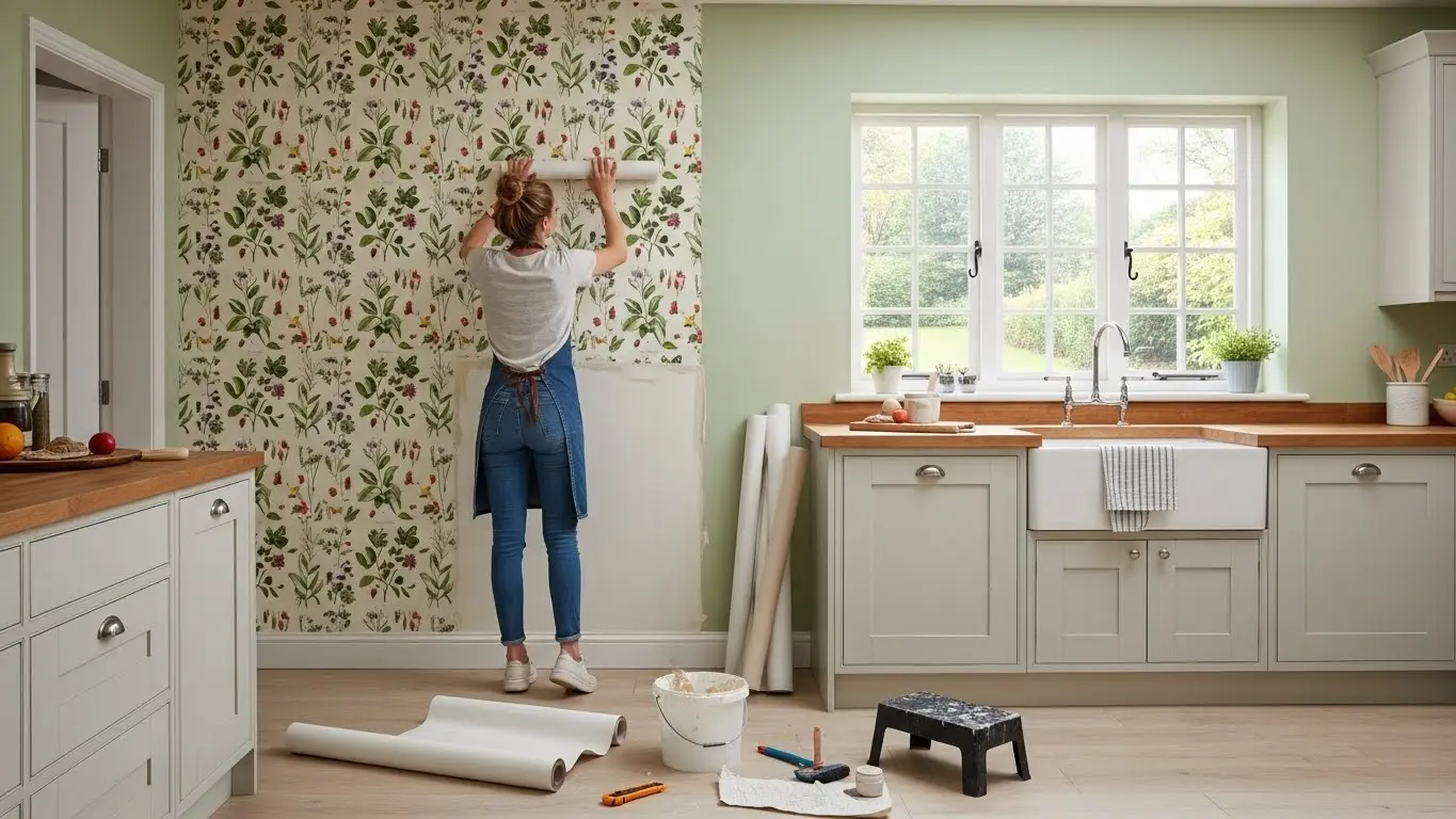 Kitchen Wallpapering