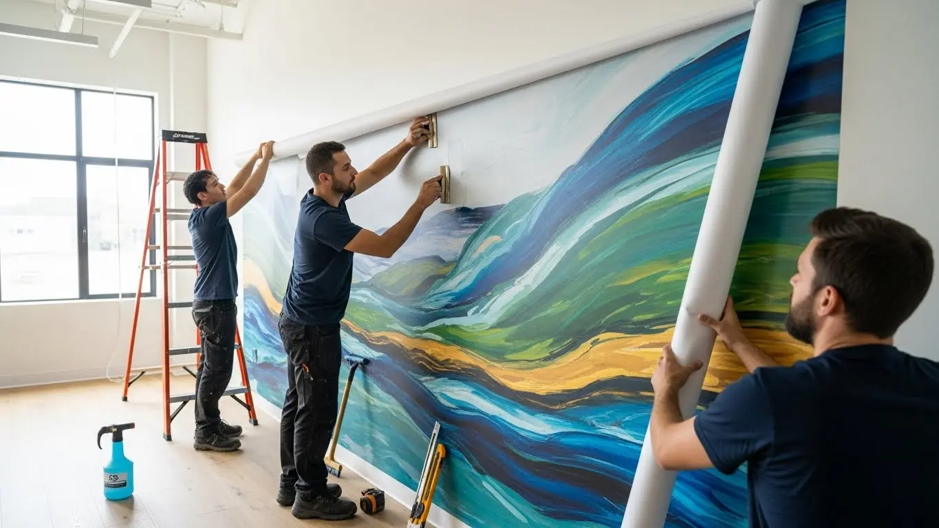 Wall Murals Installation