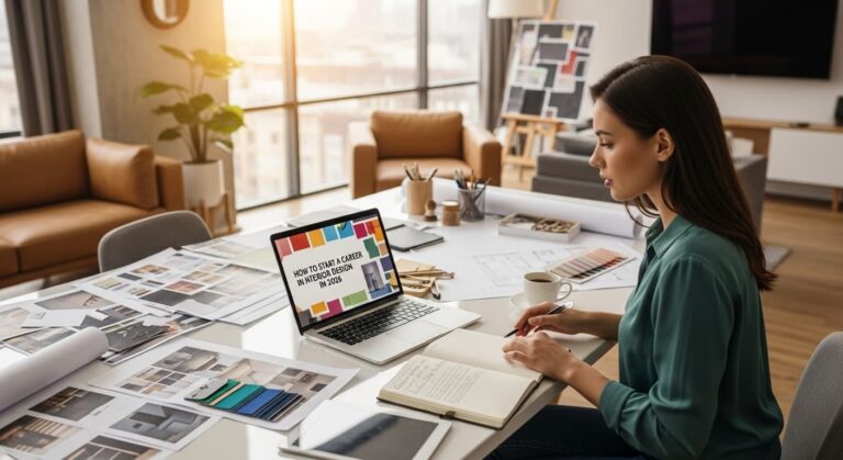 How to Start a Career in Interior Design in 2026 Courses, Skills & Business Tips