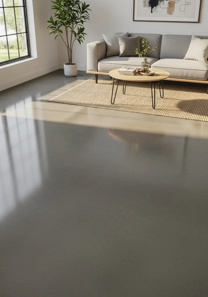 Polished Concrete Industrial Chic Meets Practical Durability